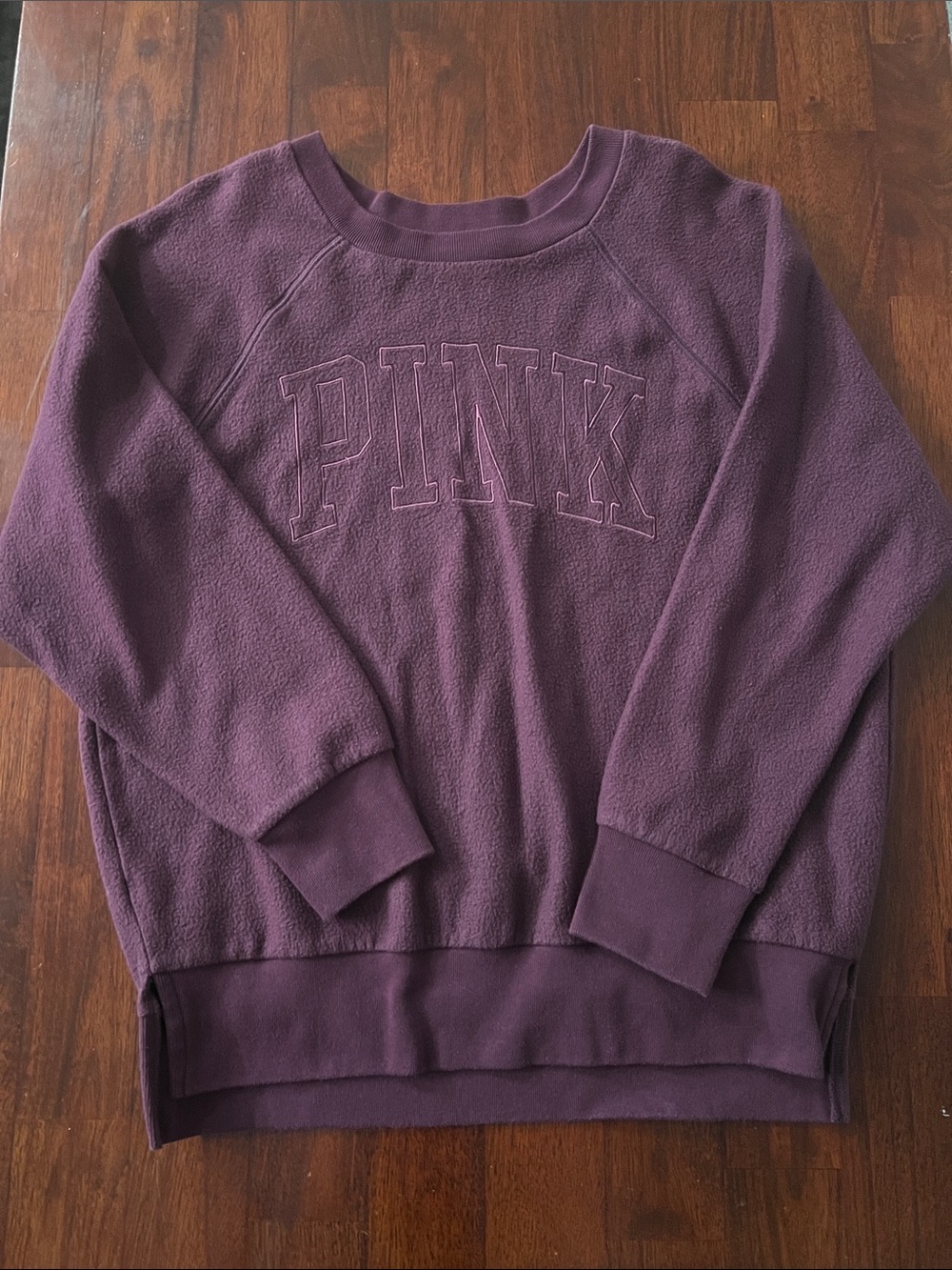 PINK Victoria's Secret Plum Crewneck Pullover